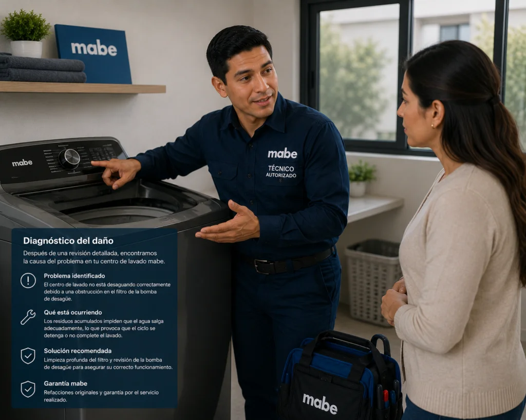 Técnico Mabe atendiendo neveras Mabe en Panamá